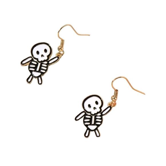 Skeleton 💀 Drop Earrings - Picture 1 of 5